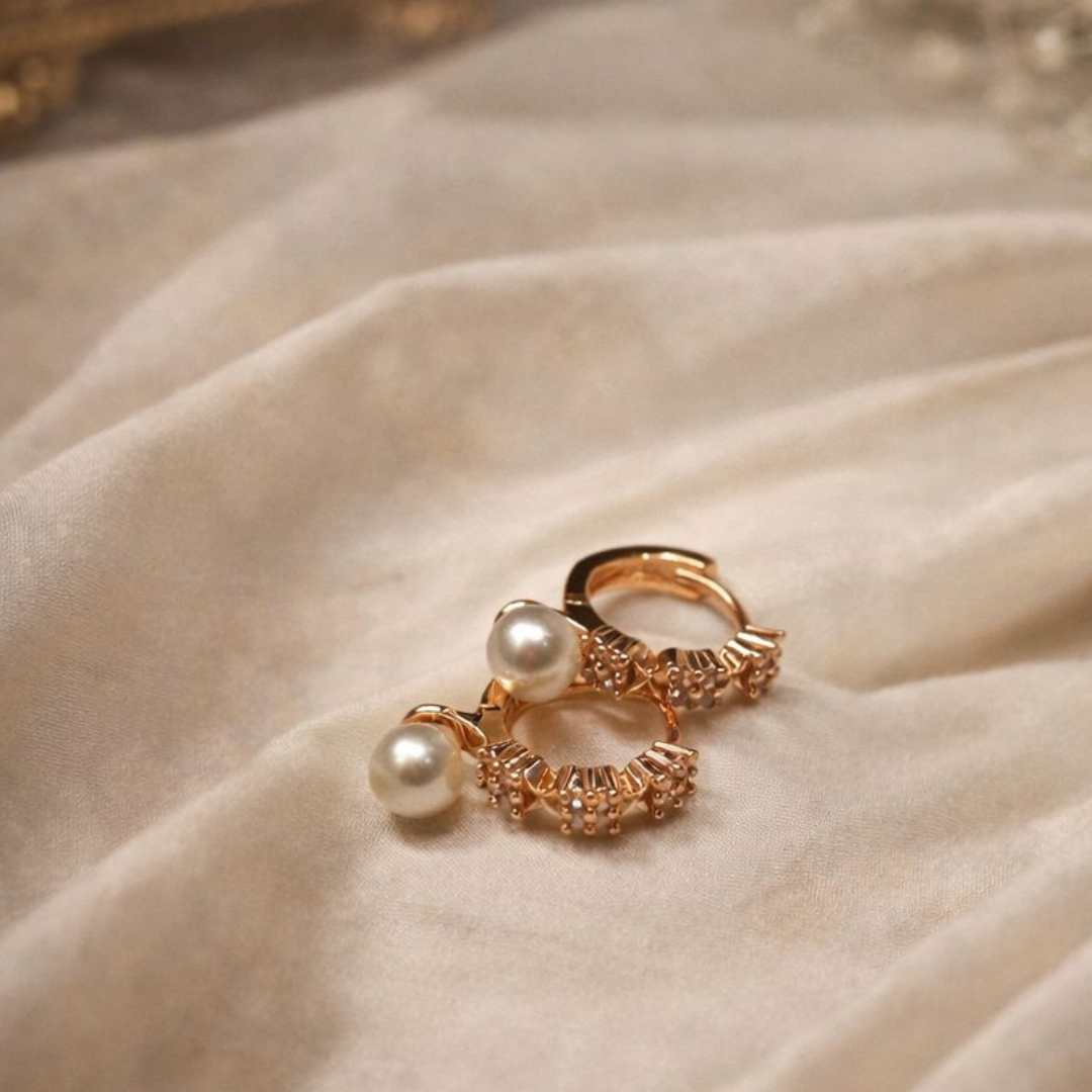 Luna Pearl Anti-Tarnish Bali Earrings