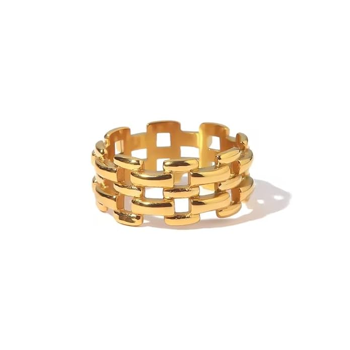 Verona Chain-Link Statement Ring