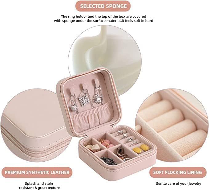 Portable PU Leather Jewellery Organizer