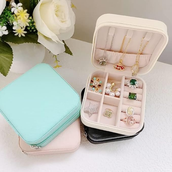 Portable PU Leather Jewellery Organizer
