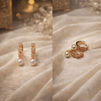 Luna Pearl Anti-Tarnish Bali Earrings