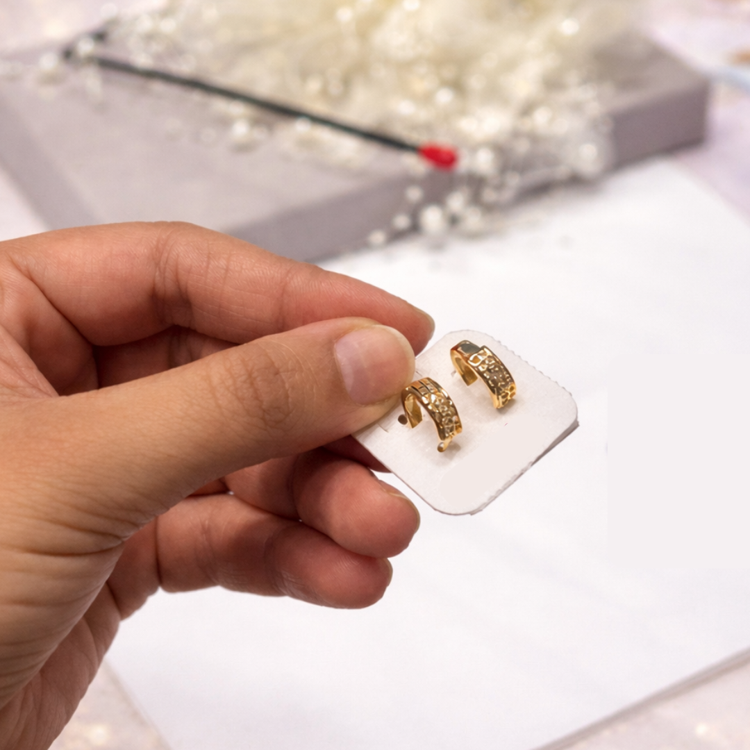 Luxe Gold Anti-Tarnish Bali Earrings