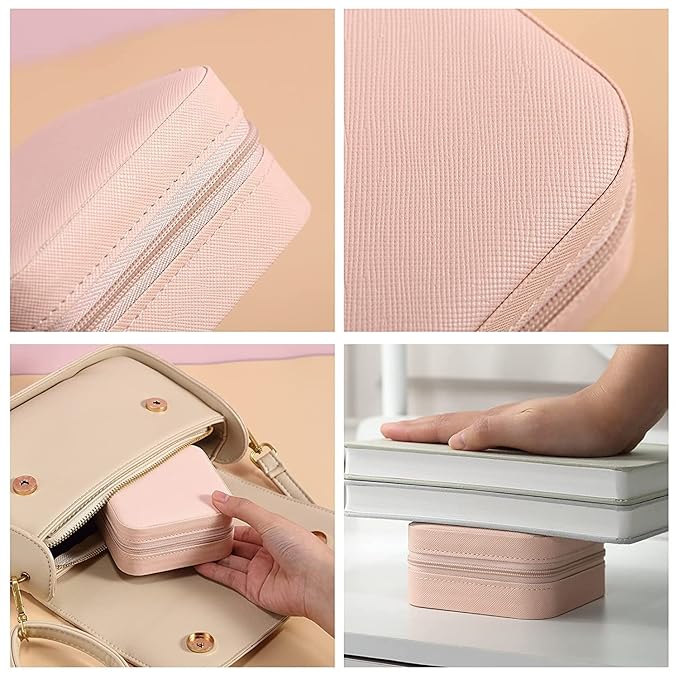 Portable PU Leather Jewellery Organizer