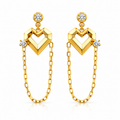 Eternal Heart Drop Earrings