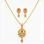 Royal Teardrop Pendant Set