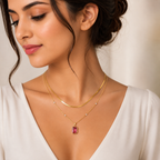 Pink Opulence Layered Necklace
