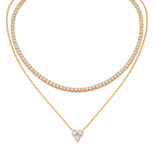 Aurora Double Layer Tennis Necklace