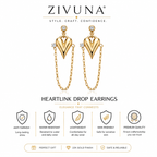 Heartlink Drop Earrings