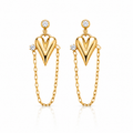 Heartlink Drop Earrings