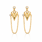 Heartlink Drop Earrings