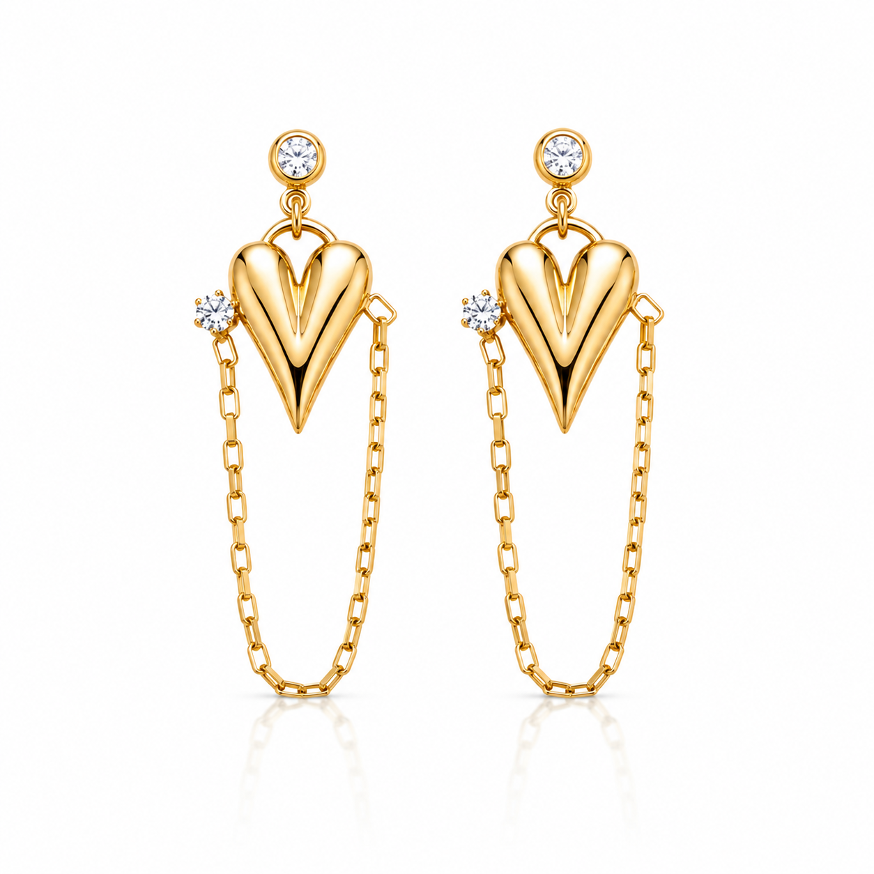 Heartlink Drop Earrings