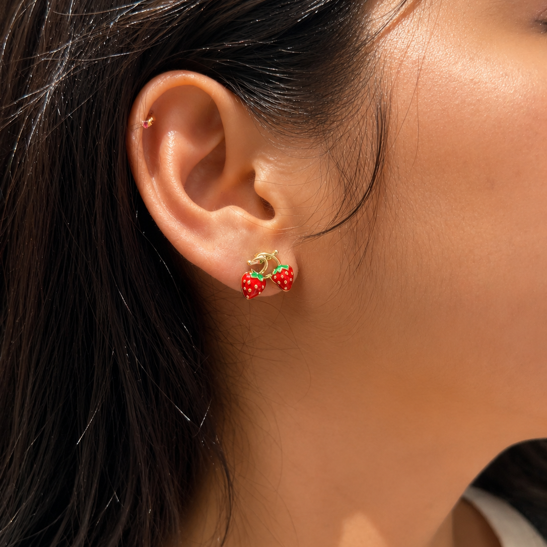Berry Bliss Stud Earrings