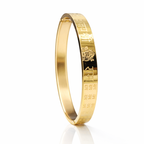 Jai Shri Ram Engraved Spiritual Gold Bracelet for Men