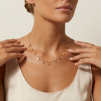 Celestial Star Charm Gold Necklace