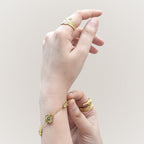 Golden Four leaf Clover Bracelet