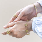 Golden Four leaf Clover Bracelet