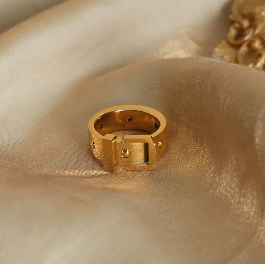 Belt ring-18K Gold Plated