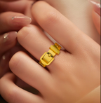 Belt ring-18K Gold Plated