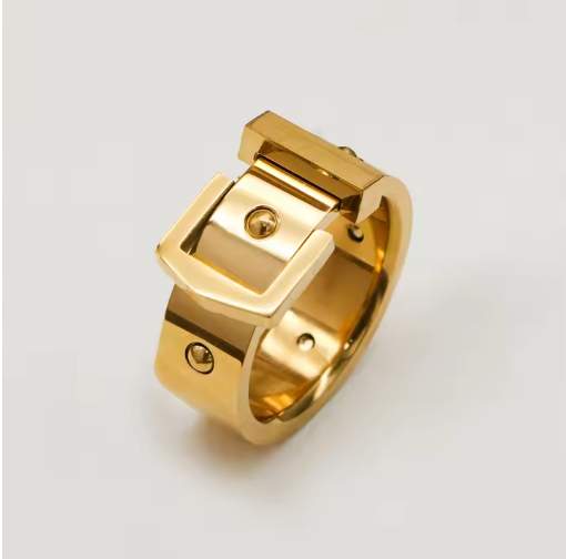 Belt ring-18K Gold Plated