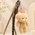 Forever Teddy Cute Plush Bag Keychain