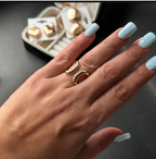 Golden Loop Statement Ring