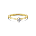 18K Gold Plated Anti-Tarnish Solitaire Ring