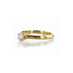 18K Gold Plated Anti-Tarnish Solitaire Ring