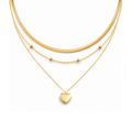 Aurora Triple-Layer Heart Necklace