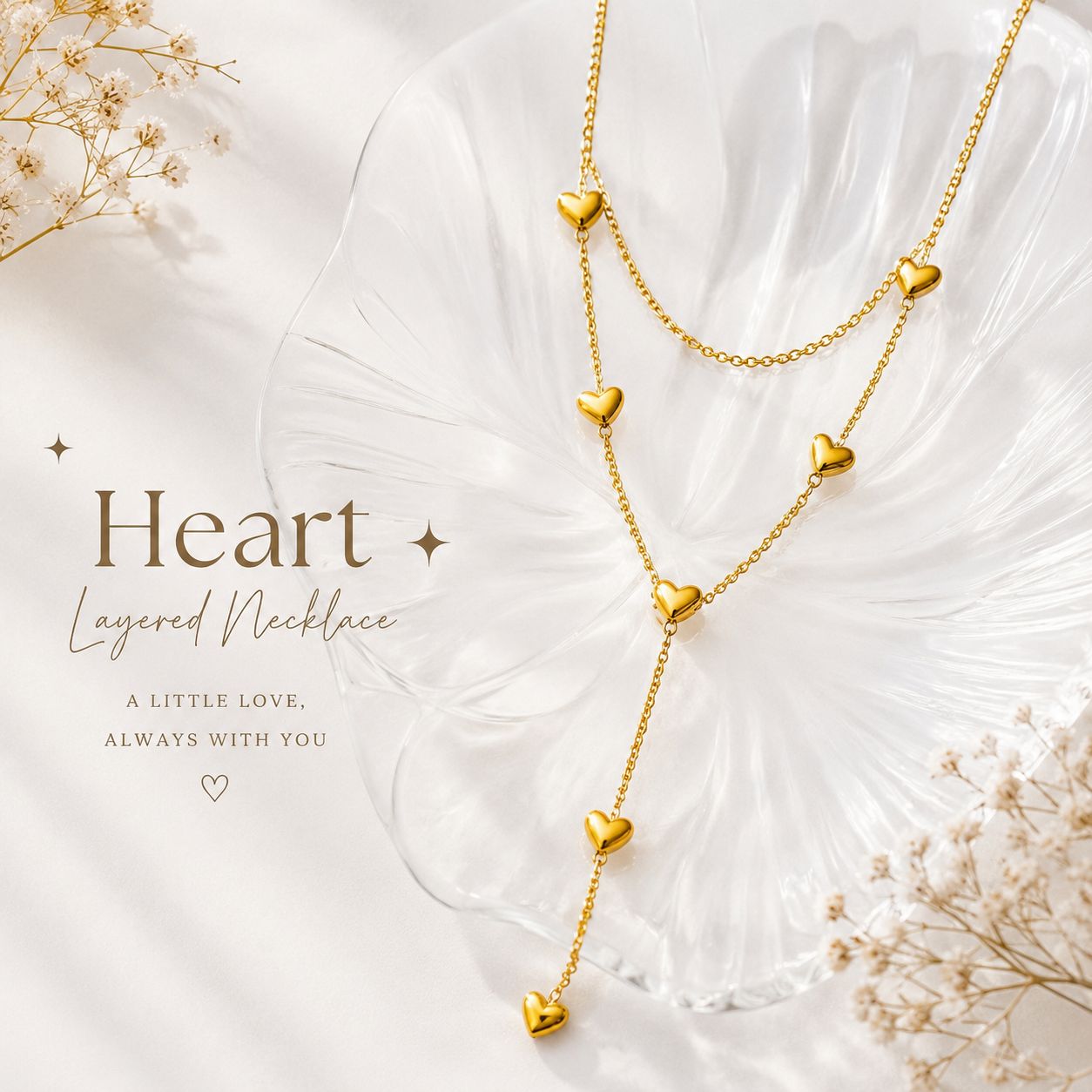 Lariat Heart Necklace