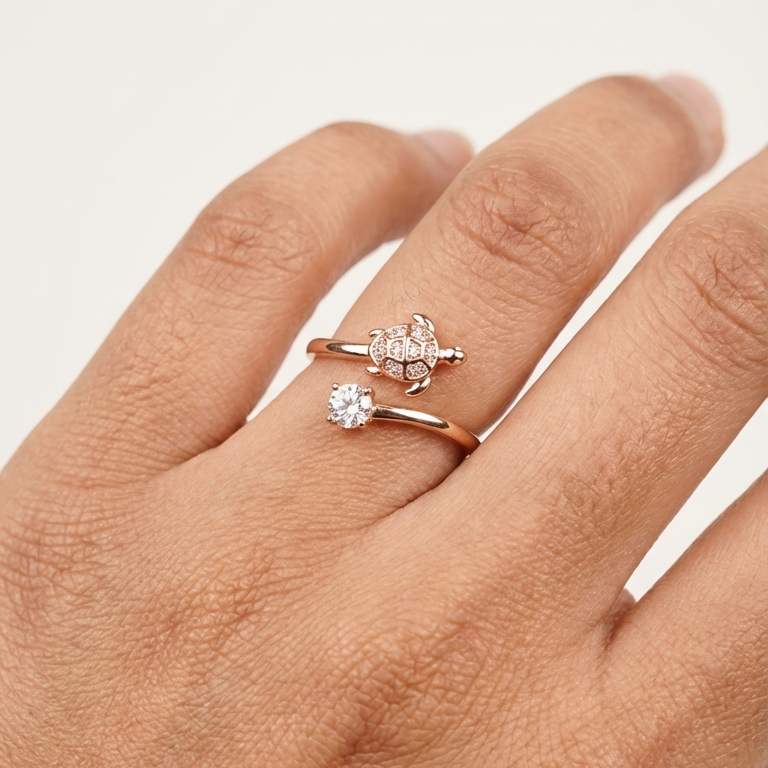 Serenity Turtle Open Ring