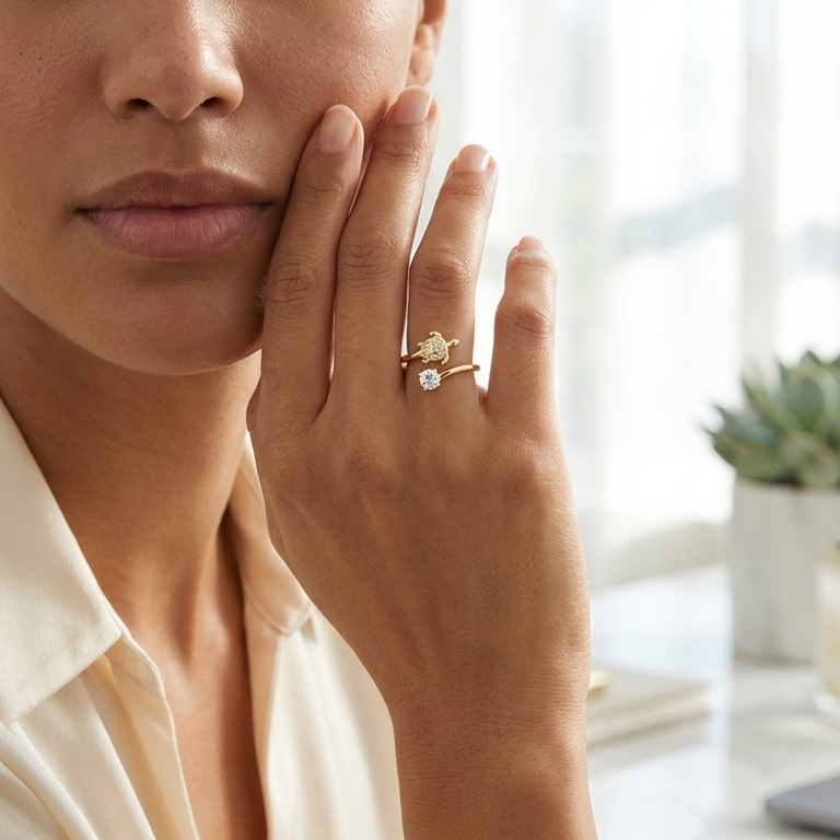 Serenity Turtle Open Ring