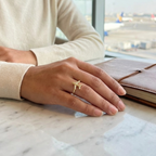 Golden Wings Statement Ring