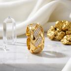 Bold Woven Gold Ring