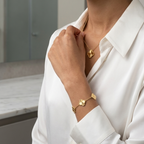 Gold Clover Jewelry Set