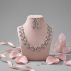 Blush Elegance Zircon Necklace Set