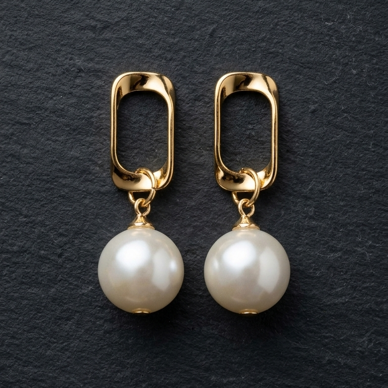 Korean Style Pearl Drop EarringS