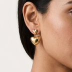 Golden Heartfall Earrings