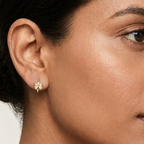 Golden Butterfly Hoop Earrings