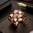 Éclat Rose Gold Statement Ring