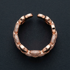 Éclat Rose Gold Statement Ring