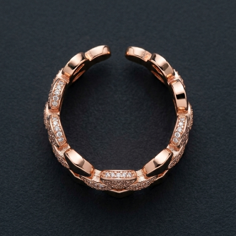 Éclat Rose Gold Statement Ring