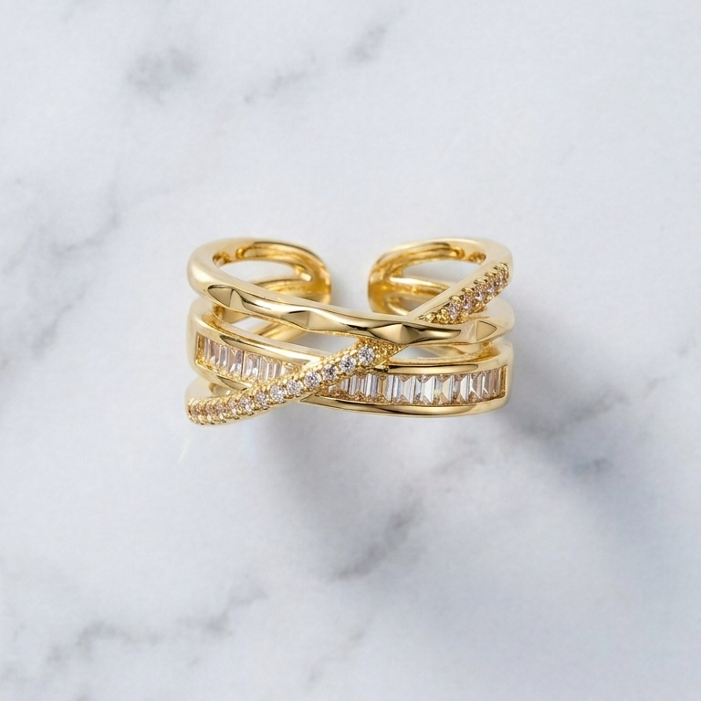 Celeste Crossover Ring