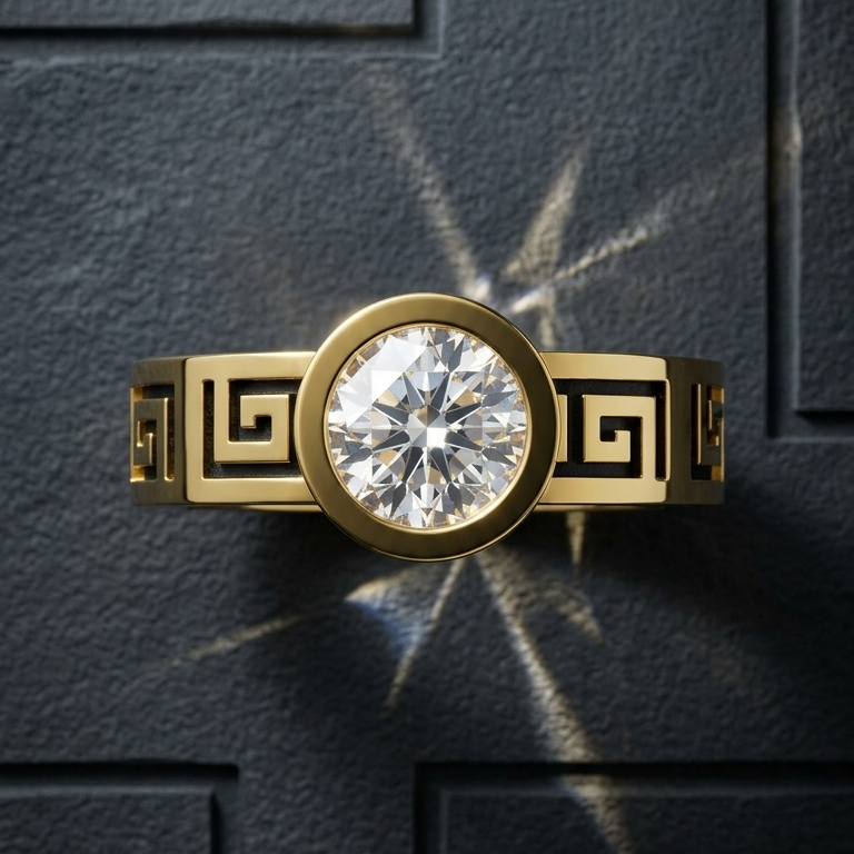 Imperial Meander Men's Ring