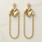 Eternal Heart Drop Earrings