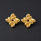 Golden Bloom Stud Earrings