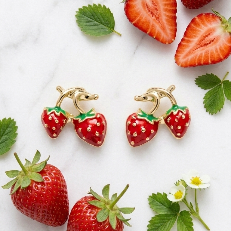 Berry Bliss Stud Earrings